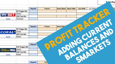 matched betting excel spreadsheet - team profit matched betting spreadsheet.